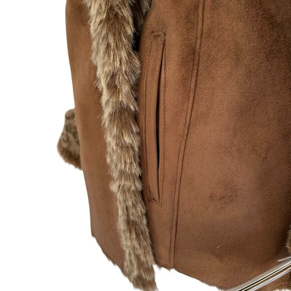 Terry Lewis - Luxuries Faux Suede and Fur Jacket, sizePS, NWT - Picture 11 of 16